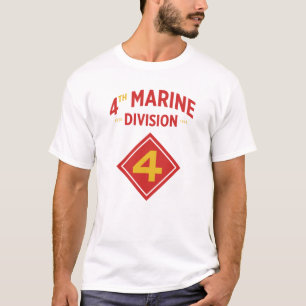 Camiseta 4ª Divisão Marinha Militar dos Estados Unidos