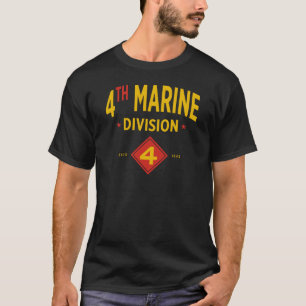 Camiseta 4ª Divisão Marinha Militar dos Estados Unidos