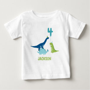 Camiseta 4ª Festa de Aniversário do Dinossaur