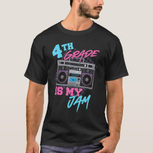 Camiseta 4ª série é minha paixão Vintage boombox anos 80 P