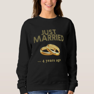 Camiseta 4º aniversário de casamento T Shirt Recem casados