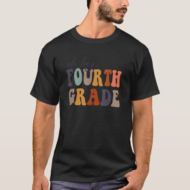 Camiseta 4º ano, 4º ano, de volta à escola (Frente)