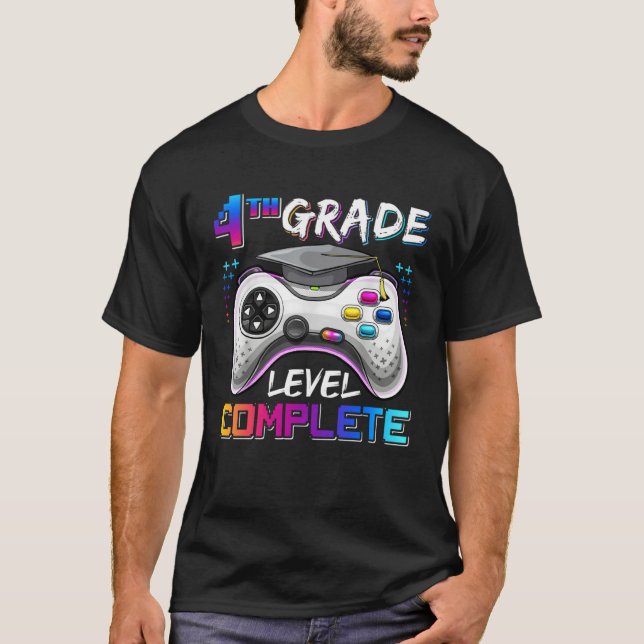 Camiseta 4º ano completo feliz último dia de escola (Frente)