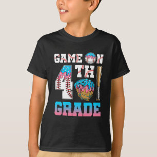 Camiseta 4º ano de retorno ao Sorvete de beisebol escolar G