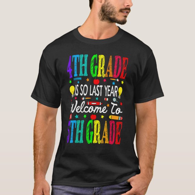 Camiseta 4º ano é tão bem-vindo ao 5 (Frente)