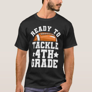 Camiseta 4º ano primeiro dia de escola pronto para enfrenta