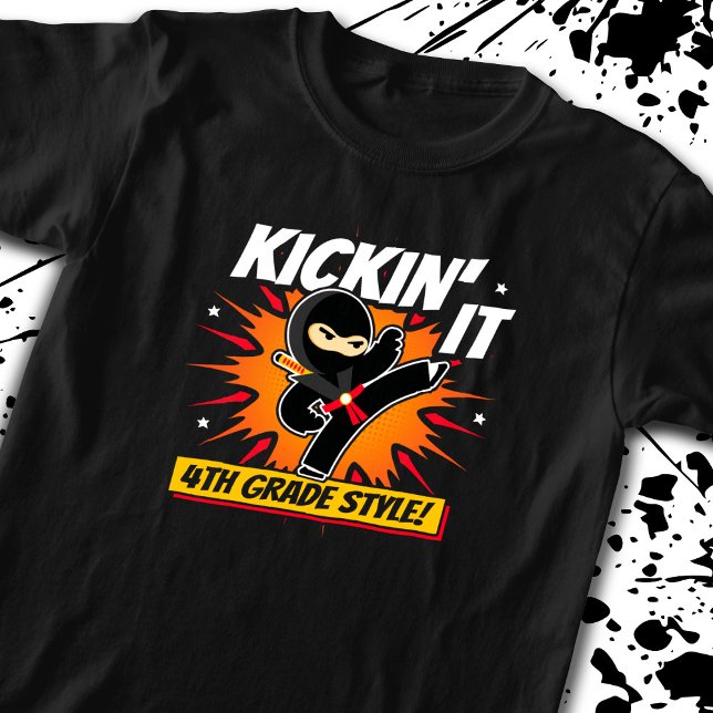 Camiseta 4º ano - Voltar à escola - 4º ano (Criador carregado)