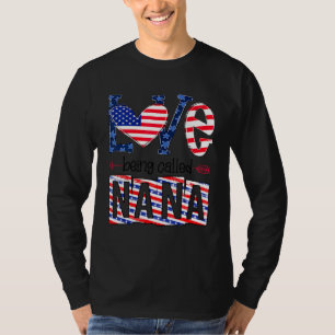 Camiseta 4º De Julho Amor Chamado Bandeira Nana Americana Q
