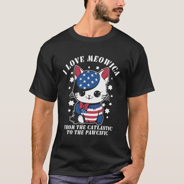 Camiseta 4º De Julho Bandeira Americana Eu Amo Mulheres De  (Frente)