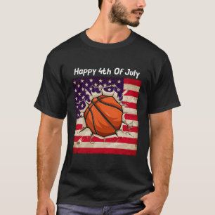 Camiseta 4º De Julho De Basquete, 4ª Família De Eua