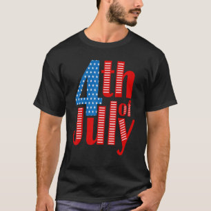 Camiseta 4º De Julho Estados Unidos Da América Bandeira Ame
