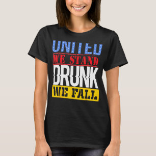 Camiseta 4º de julho Feriado Americano Unidos Bebado Somos
