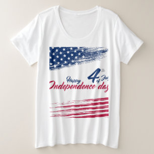 Camiseta 4º de julho Mais Tamanho