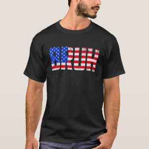 Camiseta 4º de julho para Crianças Meninos Bruh America Fla