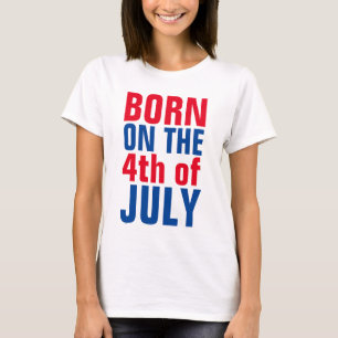 Camiseta 4º de JULY T-shirts, NASCER Patriótico NO DIA 4
