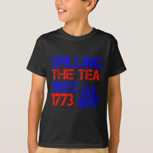 Camiseta 4º Espelhamento Do Chá Desde 1773 Quarto De Julho