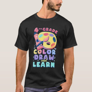 Camiseta 4º Grau De Volta Às Tintas De Aquarela Escolar