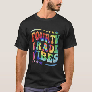 Camiseta 4º Grau Primeiro Dia De Volta À Escola Tie Dye 4º
