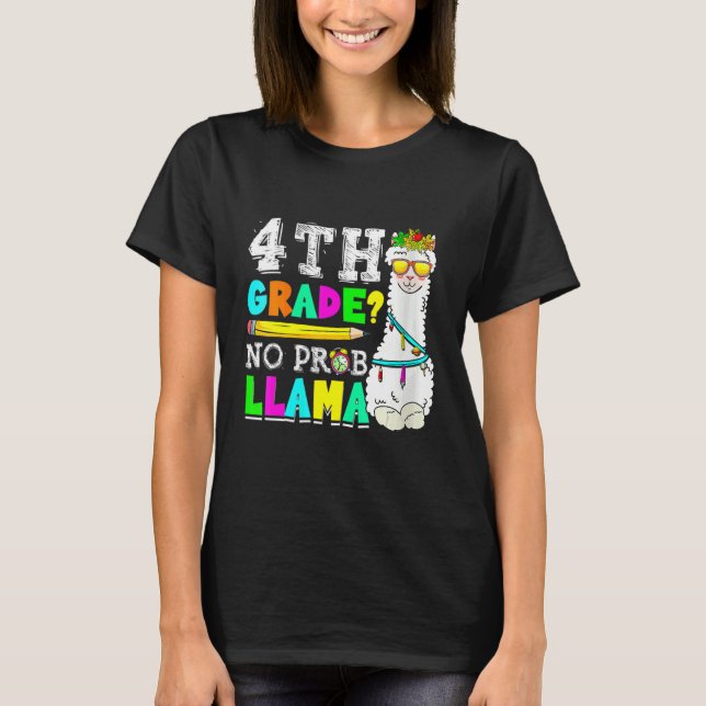 Camiseta 4º Grau Sem Prob Lama De Volta Ao Professor Stu (Frente)