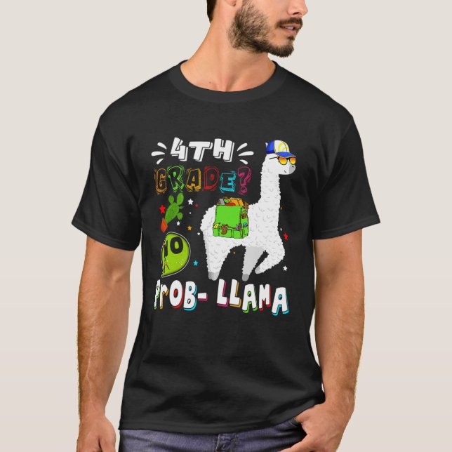 Camiseta 4º Grau Sem Prob Lama Primeiro Dia De Volta À Esco (Frente)