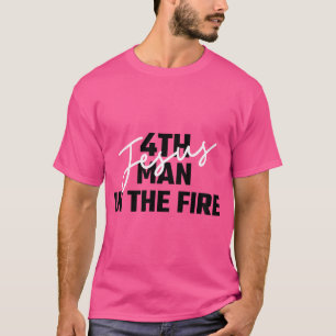 Camiseta 4º Homem No Fogo Jesus Cristo Homens Cristãos Da F