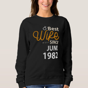 Camiseta 40ª Esposa do Aniversário do Casamento desde junho