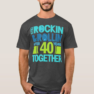 Camiseta 40º Aniversário 40 Anos Juntos Casais Presentes