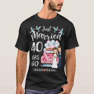 Camiseta 40º Aniversário de Casamento