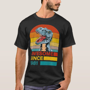 Camiseta 40º aniversário do Dinossauro é fantástico desde 1