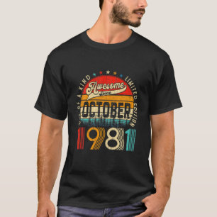 Camiseta 40º Dia De Decoração Outubro De 1981 Homens Mulher