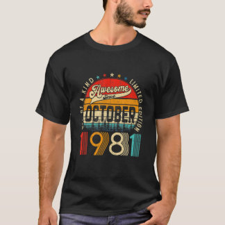 Camiseta 40º Dia De Decoração Outubro De 1981 Homens Mulher