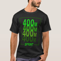 400 m Sprint Track & Field Atleta Green