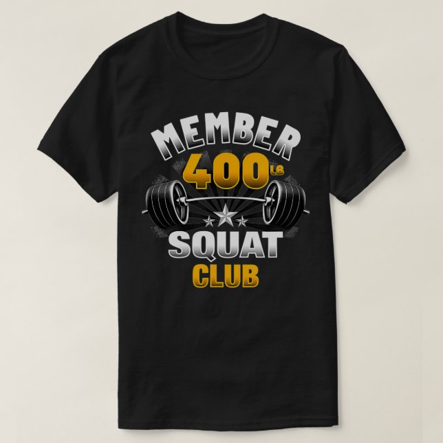 Camiseta 400 Pound Squat Club  (Frente do Design)