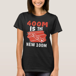 Camiseta 400m É A Nova Faixa De 100m E O Campo Em Execução