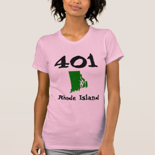 Camiseta 401, Area Code of Rhode Island RI (Cranston)