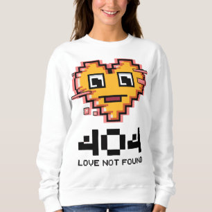 Camiseta 404 Amor Não Encontrado - Coração de Pixel Com Tel