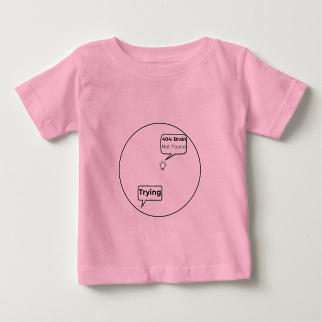 Camiseta 404: Cérebro Não Encontrado - Código de Erro Diver (Frente)