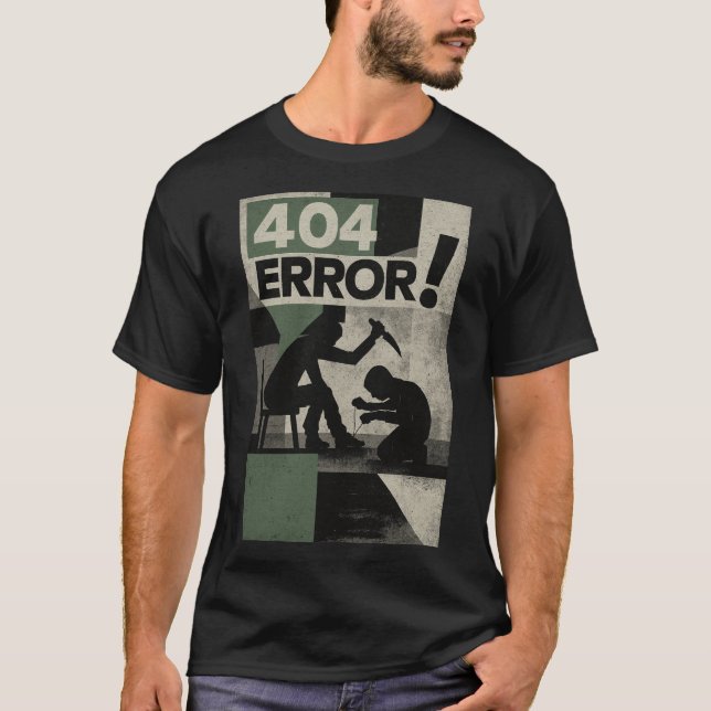 Camiseta 404 Error Psychological Thriller Art (Frente)