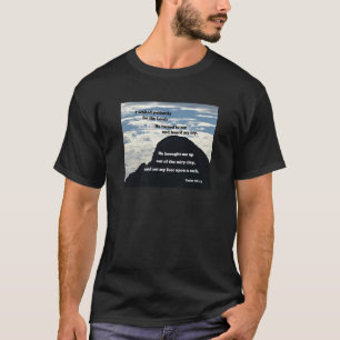 Camiseta 40:1,2 dos salmos eu esperei pacientemente pelo