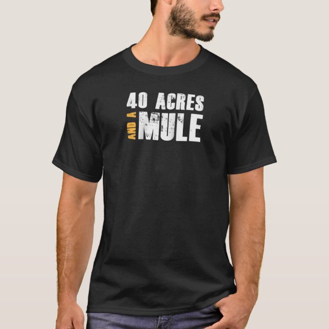 Camiseta 40 Acres E Um Tee De Basebol Mule Raglan (Frente)