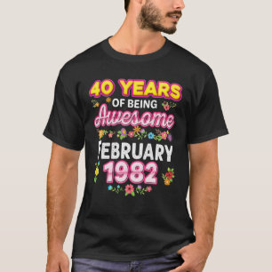 Camiseta 40 Anos De Esforço Desde Fevereiro De 1982