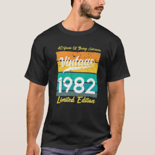 Camiseta 40 Anos De Esforço T 1982 Edição Limitada