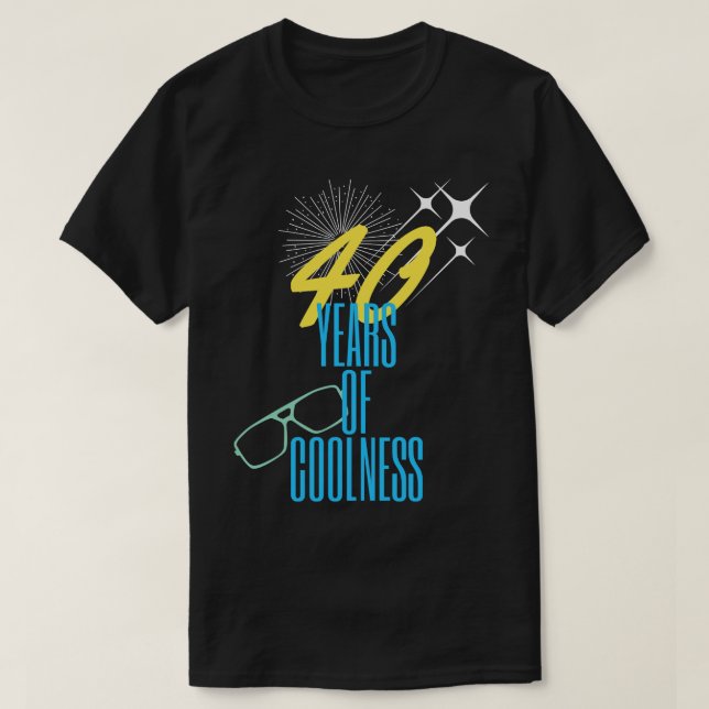 Camiseta 40 anos de frio (Frente do Design)