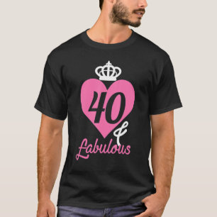 Camiseta 40 Anos De Idade 40 E Fabuloso Desde 1982 40º Nasc