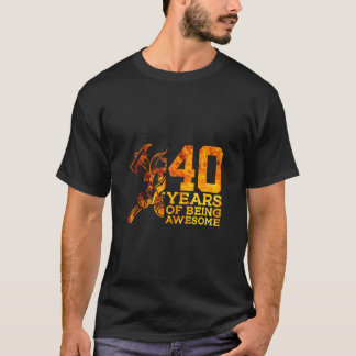 CAMISETA 40 ANOS DE SER INCRÍVEL EM BIRTHDA 40