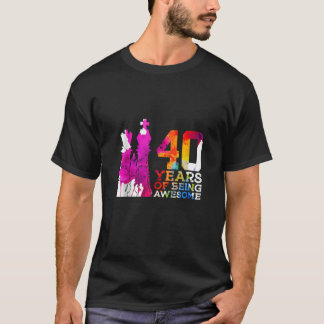 CAMISETA 40 ANOS DE SER UM ANIVERSÁRIO DE 40 ANOS DE XADREZ
