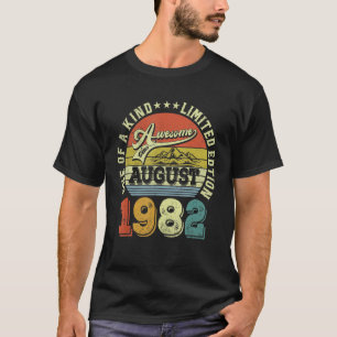 Camiseta 40 anos é incrível desde agosto de 1982 40º Nascim