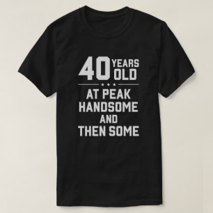 Camiseta 40 anos; no pico bonito e depois alguns