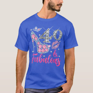 Camiseta 40 anos Oferece 40 e Fabuloso desde 1982 40º B