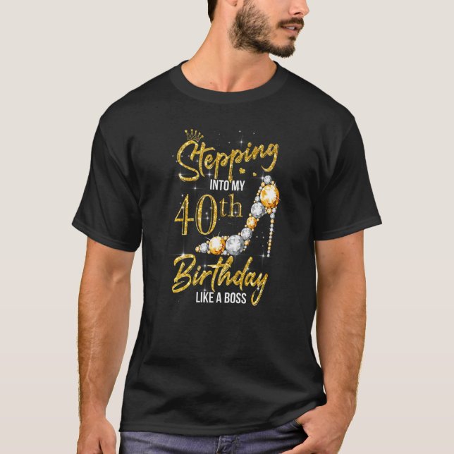 Camiseta 40 Anos Passando Para Minha aniversário de 40 anos (Frente)